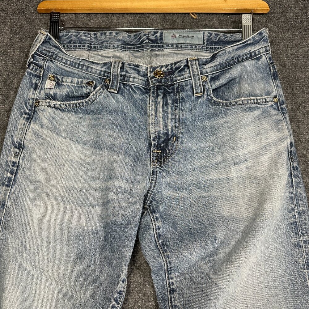 AG Adriano Goldschmied Jeans Mens 30 Straight Light Cotton Stretch Broken In - Picture 3 of 9